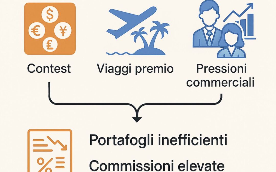 Come banche e reti di promotori finanziari influenzano i portafogli: il problema dei prodotti spinti dai contest