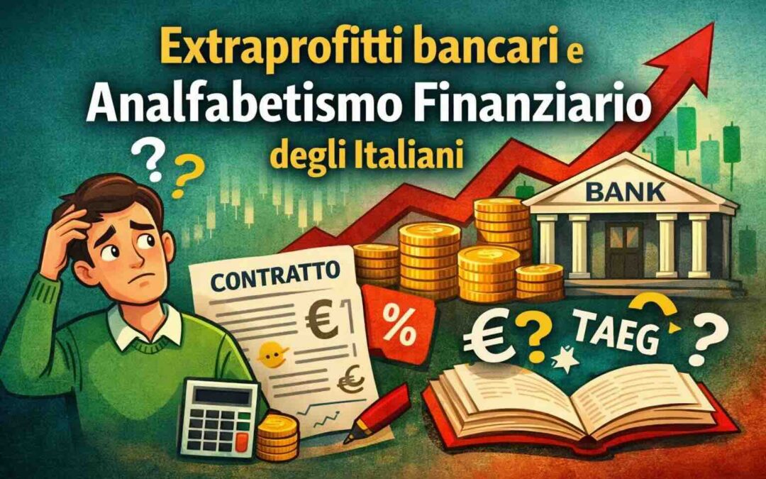 Extraprofitti bancari: il vero motore è l’analfabetismo finanziario degli italiani